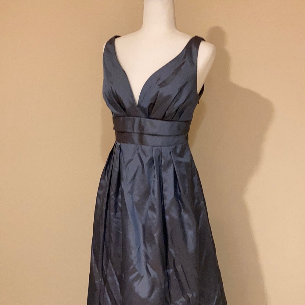Blue Sleeveless Formal Gown by Vineyard Collection